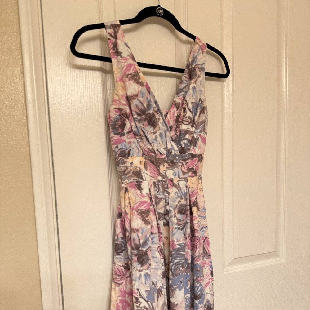 Modcloth Floral Dress (Pastel Purple/Pink Floral - Size S)
